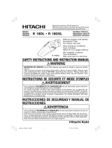 Hitachi Koki R 18DL Safety Instructions And Instruction Manual