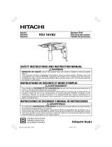 Hitachi FDV 16VB2 Safety & Instruction Manual
