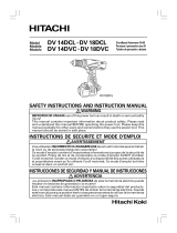 Hitachi DV18DCL - 18V 1.5Ah Lithium Ion Hammer Drill Manual de usuario