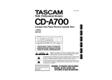 Tascam CD-A700 El manual del propietario