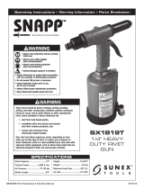 Sunex Tools SNAPP SX1819T Manual de usuario