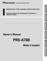 Pioneer PRS-A700 Manual de usuario