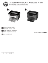 HP LaserJet Pro P1606 Printer series El manual del propietario