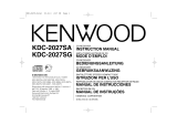 Kenwood KDC-2027SG Manual de usuario
