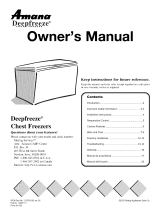 Amana MQC1557BEW - Chest Freezer El manual del propietario