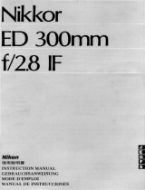 Nikon NIKKOR ED 300MM F/2.8 IF El manual del propietario