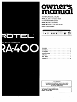 Rotel RA-400 El manual del propietario