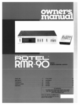 Rotel RMR-90 El manual del propietario
