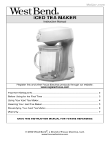 West Bend Iced Tea Makers Manual de usuario
