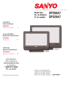 Sanyo DP32647 Manual de usuario