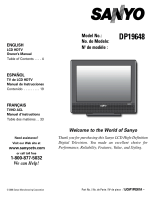 Sanyo DP19648 - 19" LCD TV El manual del propietario
