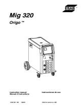 ESAB Mig 320 Origo™ Manual de usuario