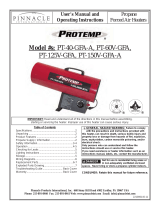ProTemp PT-125V-GFA User's Manual And Operating Instructions