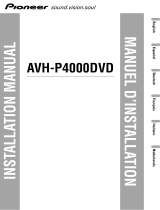 Pioneer AVH-P4000DVD El manual del propietario