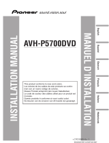 Pioneer AVHP5700DVD Guía de instalación