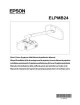 Epson Руководство по установке устройства настенного крепления модели ELPMB24 Manual de usuario