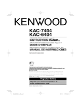Kenwood KAC-6404 El manual del propietario
