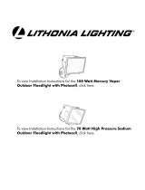 Lithonia Lighting OFL 70S 120 LP BZ M4 Guía de instalación