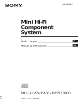 Sony MHC-RX88 Instrucciones de operación