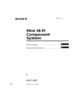 Sony MHC-GR8 Instrucciones de operación