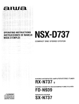 Aiwa NSX-D737 El manual del propietario