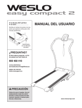 Weslo Easy Compact 2 Treadmill Manual de usuario