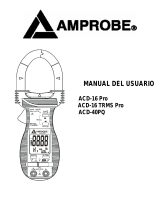Amprobe ACD-16-PRO, ACD-16-TRMS-PRO & ACD-40PQ Clamp Meters Manual de usuario