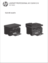 HP LaserJet Pro M1132 Multifunction Printer series El manual del propietario
