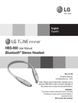 LG HBS-900.AGEUWH Manual de usuario