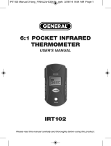 General Tools & Instruments IRT102 Instrucciones de operación