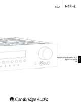 Cambridge Audio Azur 540R V1/V2/V3 Manual de usuario