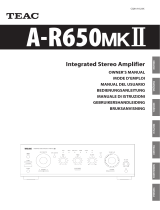 TEAC A-R650mk2 El manual del propietario