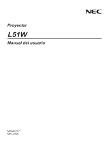 NEC L51W LED El manual del propietario