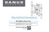 Sanus F11C Manual de usuario