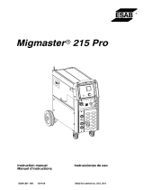 ESAB Migmaster® 215 Pro Manual de usuario
