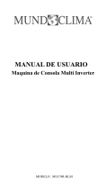 mundoclima MUCNR-HLM “MultiSplit Console type” El manual del propietario