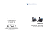 Grandstream GXP1620/GXP1625 Guía de instalación