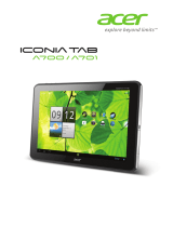 Acer Iconia Tab A700 Manual de usuario