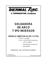 ESAB Inverter Arc Welder Model 300GTSW AC/DC CC/TIG Manual de usuario