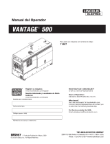 Lincoln Electric VANTAGE 500 Instrucciones de operación