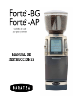 Baratza Forté BG (Old Display) El manual del propietario