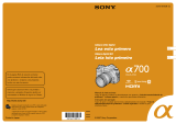 Sony DSLR-A700Z Manual de usuario