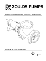 ITT Goulds Pumps AF (Axial Flow) (6"-36") MXR Bearings Instrucciones de operación