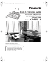 Panasonic KXFP215 Guía de inicio rápido