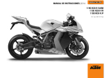 KTM 1190 RC8 R 2014 El manual del propietario