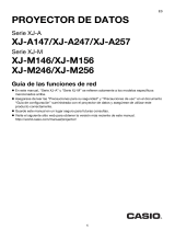 Casio XJ-A142, XJ-A147, XJ-A242, XJ-A247, XJ-A252, XJ-A257 XJ-A147/A247/A257 Guía de funciones de red