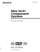 Sony MHC-ZX70DVD Instrucciones de operación
