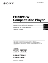 Sony CDX-GT300 Instrucciones de operación
