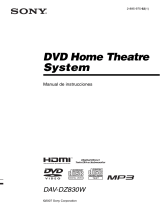 Sony DAV-DZ830W Instrucciones de operación