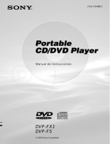 Sony DVP-F5 Manual de usuario